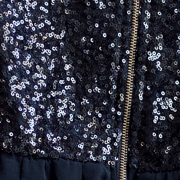 ISSI Sequence Chiffon Black Mini Dress Small - Picture 11 of 13